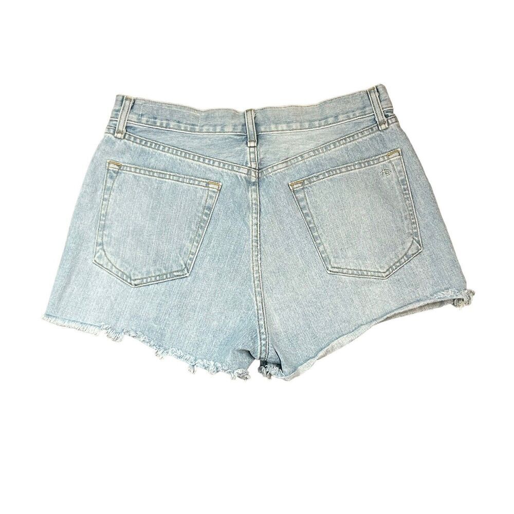 RAG & BONE Jean Shorts Womens 30 Justine High Rise Denim Blue Glena Wash $185 - Picture 4 of 5
